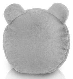 Plyšová podnožka TEDDY Yeti šedá