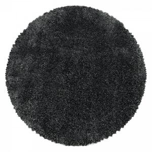 Koberec Fluffy Super Soft šedý kruh