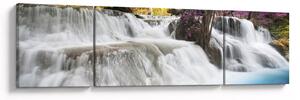 Obraz Erawan vodopádu v lese (170x50 cm)