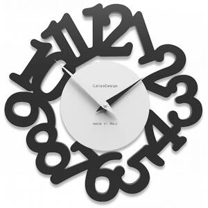 Designové hodiny 10-009 CalleaDesign Mat 33cm (více barevných variant) Barva černá klasik-5 - RAL9017