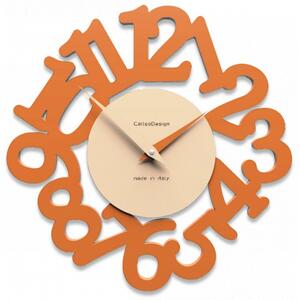 Designové hodiny 10-009 CalleaDesign Mat 33cm (více barevných variant) Barva čokoládová-69 - RAL8017