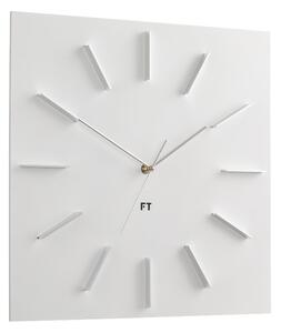 Designové nástěnné hodiny Future Time FT1010WH Square white 40cm