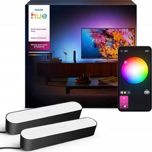 Stolní lampa Philips Hue LED Ambiance Play 6W 530 lm černá 2 kusy