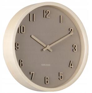 Nástěnné hodiny Karlsson béžové 22cm
