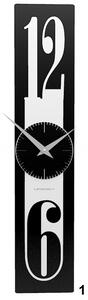 Designové hodiny 10-026 CalleaDesign Thin 58cm (více barevných variant) Barva černá klasik-5 - RAL9017