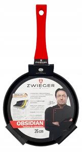 Pánev na palačinky Zwieger Obsidian 26 cm s nepřilnavým povrchem
