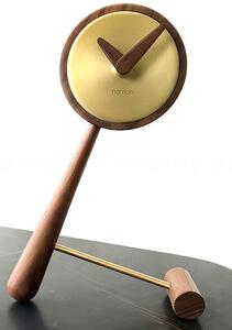 Designové stolní hodiny Nomon Small Puntero Gold 26cm