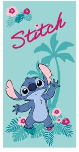 Tyrkysová dětská osuška z mikrovlákna 70x140 cm Lilo and Stitch "Hawaii" – Jerry Fabrics