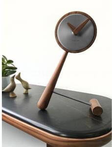 Designové stolní hodiny Nomon Small Puntero Graphite 26cm