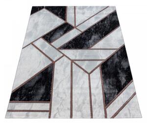 Koberec Naxos geometrie šedo - hnědý