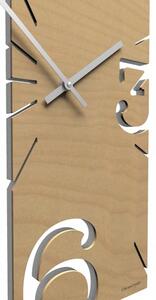 Designové hodiny 10-010 CalleaDesign Greg 58cm (více variant dýhy) Dýha bělený dub - 81