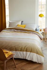 Beddinghouse prodloužené povlečení Erland Yellow, 140x200/220 + 60 x 70, bavlněný satén (prodloužené povlečení 140x200/220 + 60x70cm na jednolůžko)
