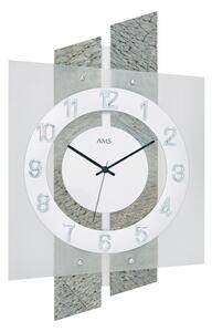 Designové nástěnné hodiny 5536 AMS řízené rádiovým signálem 46cm