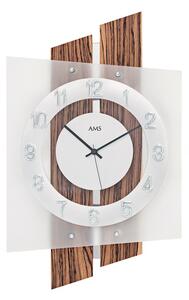 Designové nástěnné hodiny 5531 AMS řízené rádiovým signálem 46cm