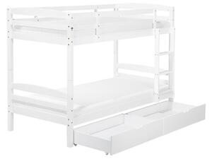 Patrová postel 90 cm RESPOND (bílá) (s roštem a úl. prostorem). 1026683