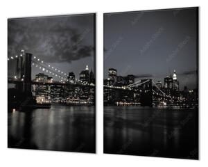 Ochranná deska noční Brooklynský most - 52x60cm