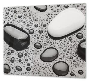 Ochranná deska oblázky s kapkami vody - 40x60cm / Bez lepení na zeď