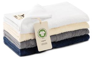 MALFINI Malý ručník Organic - Starostříbrná | 30 x 50 cm