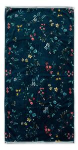 Pip Studio Les Fleurs froté ručník 70x140cm, tmavě modrý (froté osuška )