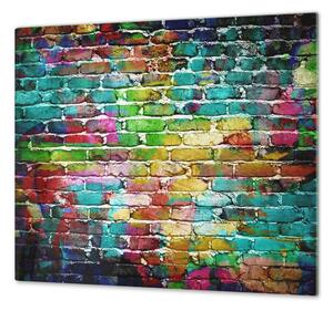 Ochranná deska cihlová zeď barevná - 2x 30x52cm