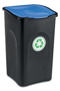 Plastový odpadkový koš HOME ECOGREEN na tříděný odpad, objem 50 l, zelený