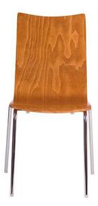 Dřevěná jídelní židle Rita Chrome, třešeň
