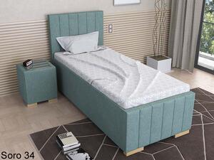 Vysoká čalouněná postel Alex 100x220 cm - výběr barev