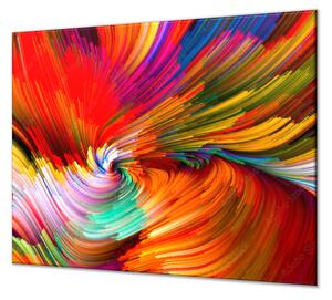 Ochranná deska barevný abstrakt - 52x60cm / S lepením na zeď