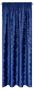 Sametový modrý závěs na pásce ADRIA 140x270 cm