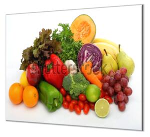 Ochranná deska ovoce a zelenina - 52x60cm / S lepením na zeď