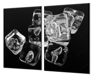 Ochranná deska ledové kostky na černém - 52x60cm