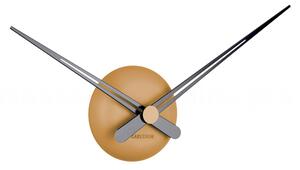 Designové nástěnné hodiny 5837BR Karlsson caramel brown 90cm