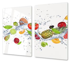 Ochranná deska barevné ovoce s vodou - 40x60cm / Bez lepení na zeď