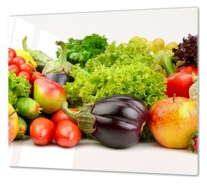 Ochranná deska čerstvá zelenina a ovoce - 40x60cm / Bez lepení na zeď