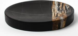 DVORO Luxusní mramorový odkládací podnos Pau Marble Sahara Noir 27cm