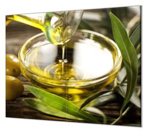 Ochranná deska miska s olivovým olejem - 40x40cm / S lepením na zeď