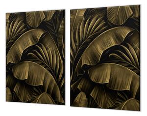 Ochranná deska abstraktní banánové a palmové listí - 52x60cm