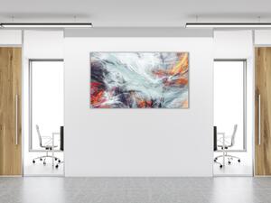 Obraz skleněný abstraktní cákance moderní textura - 100 x 150 cm