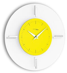 Designové nástěnné hodiny I060MG yellow IncantesimoDesign 35cm