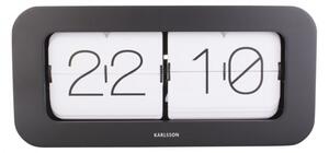 Designové nástěnné/stolní překlápěcí hodiny 5790BK Karlsson 37cm