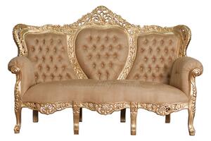 Luxusní zlaté sofa Gold Leaf Beige