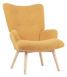 Křeslo MOSS TEDDY BOUCLÉ hořčicové ALL 828572