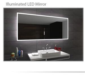 Koupelnové zrcadlo s LED podsvětlením 55x90 cm BOSTON
