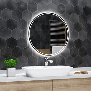 Koupelnové zrcadlo kulaté WENEZIA s LED podsvícením Ø 50 cm