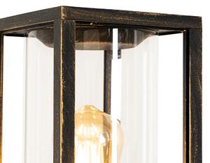 Vintage stojací venkovní lampa starožitná zlatá 100 cm IP44 - Charlois