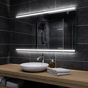 Koupelnové zrcadlo s LED podsvětlením 150x70 cm DENVER