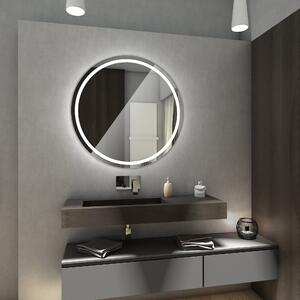 Koupelnové zrcadlo kulaté LONDON s LED podsvícením Ø 55 cm