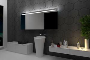 Koupelnové zrcadlo s LED podsvícením 100x70cm GIZA H