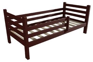 Vomaks Dětská postel M 001 NEW* se zábranou Rozměr: 70 x 160 cm, Barva: moření ořech