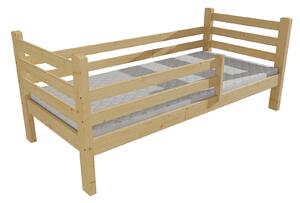 Vomaks Dětská postel M 001 NEW* se zábranou Rozměr: 70 x 160 cm, Barva: barva bílá
